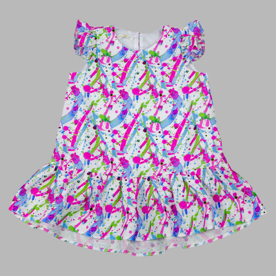 Платье Абстракция Чуди Кидс 679626Ц2-2 молочный 01